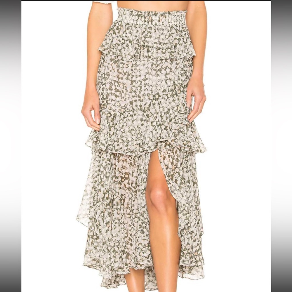 MISA Los Angeles Midi Skirt - Floral